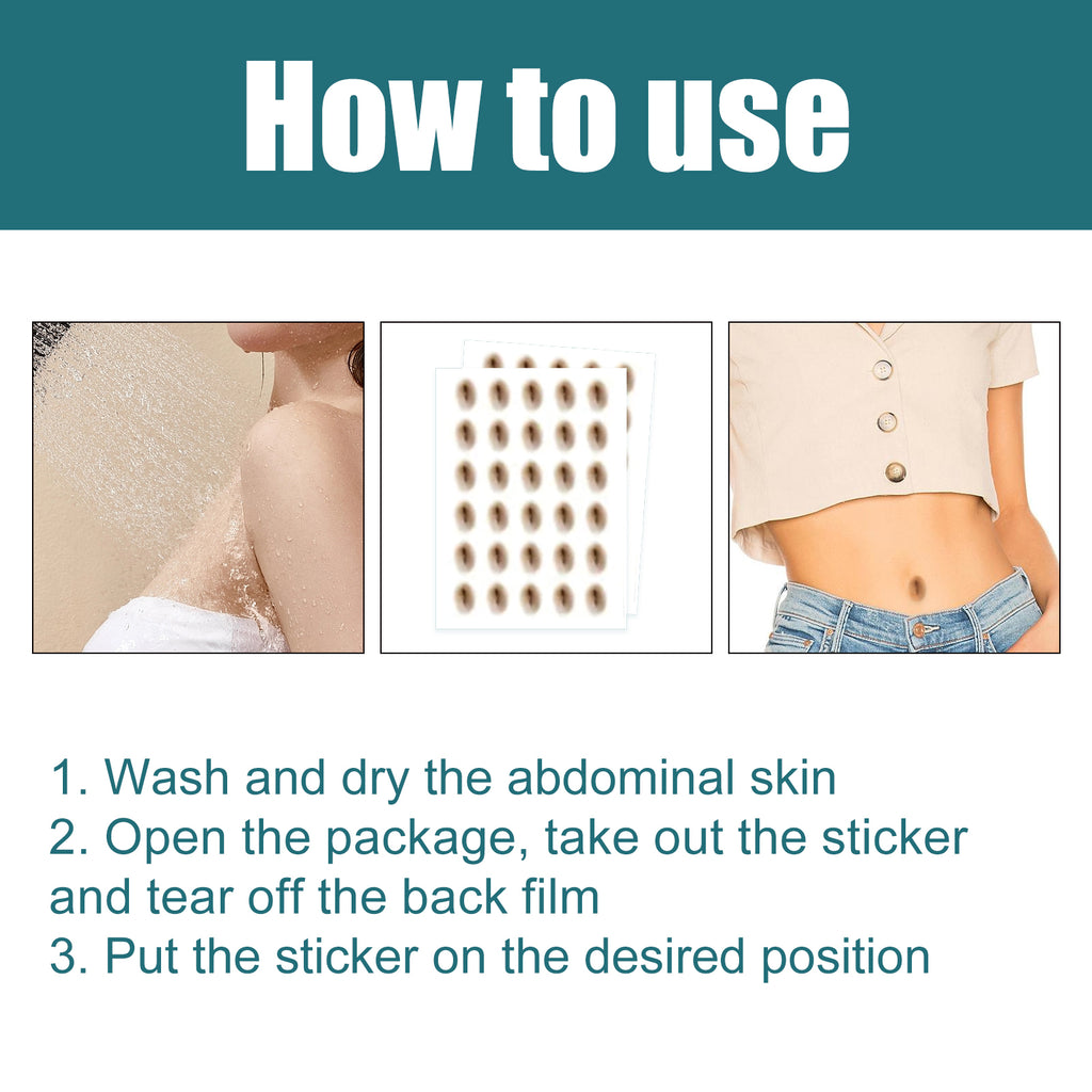 Shaped-up Belly Button Sticker