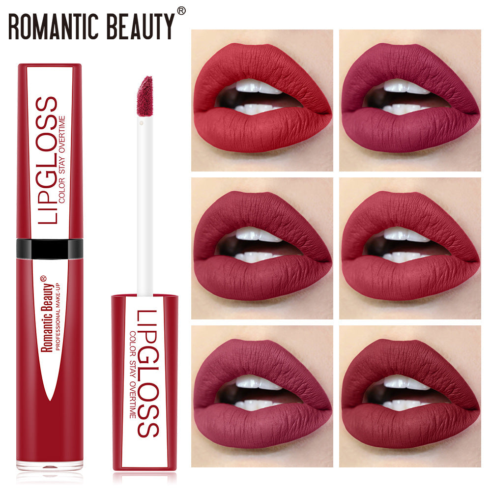 Waterproof Lip Glaze Portable Matte Texture Lip Gloss