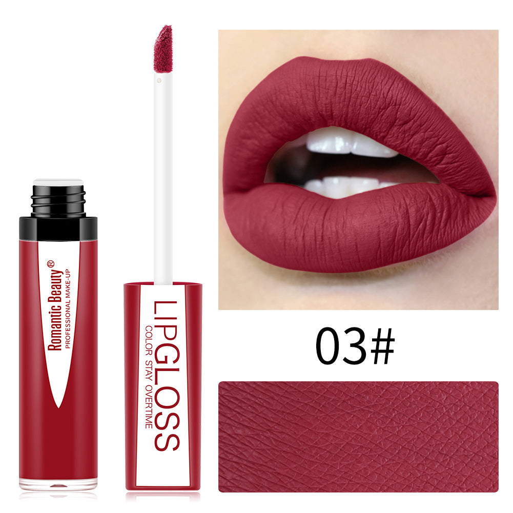 Waterproof Lip Glaze Portable Matte Texture Lip Gloss