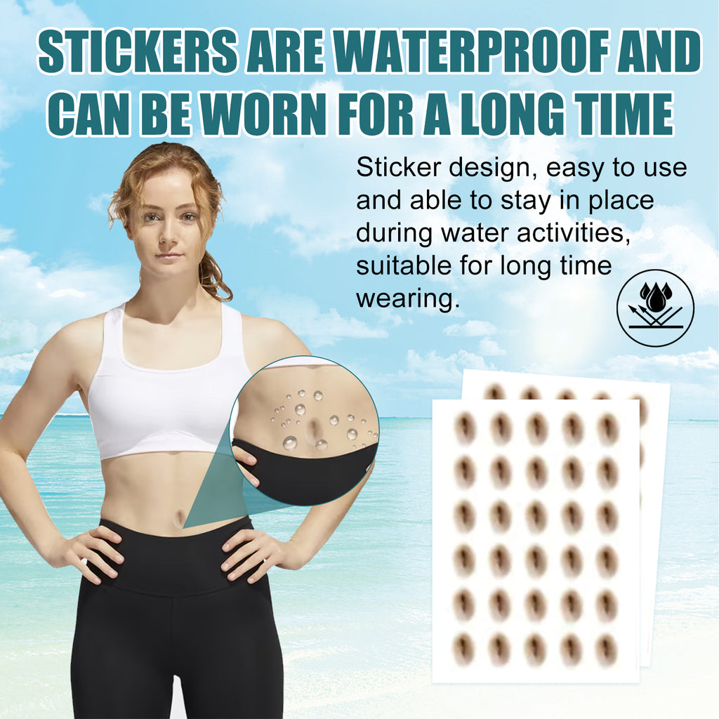 Shaped-up Belly Button Sticker