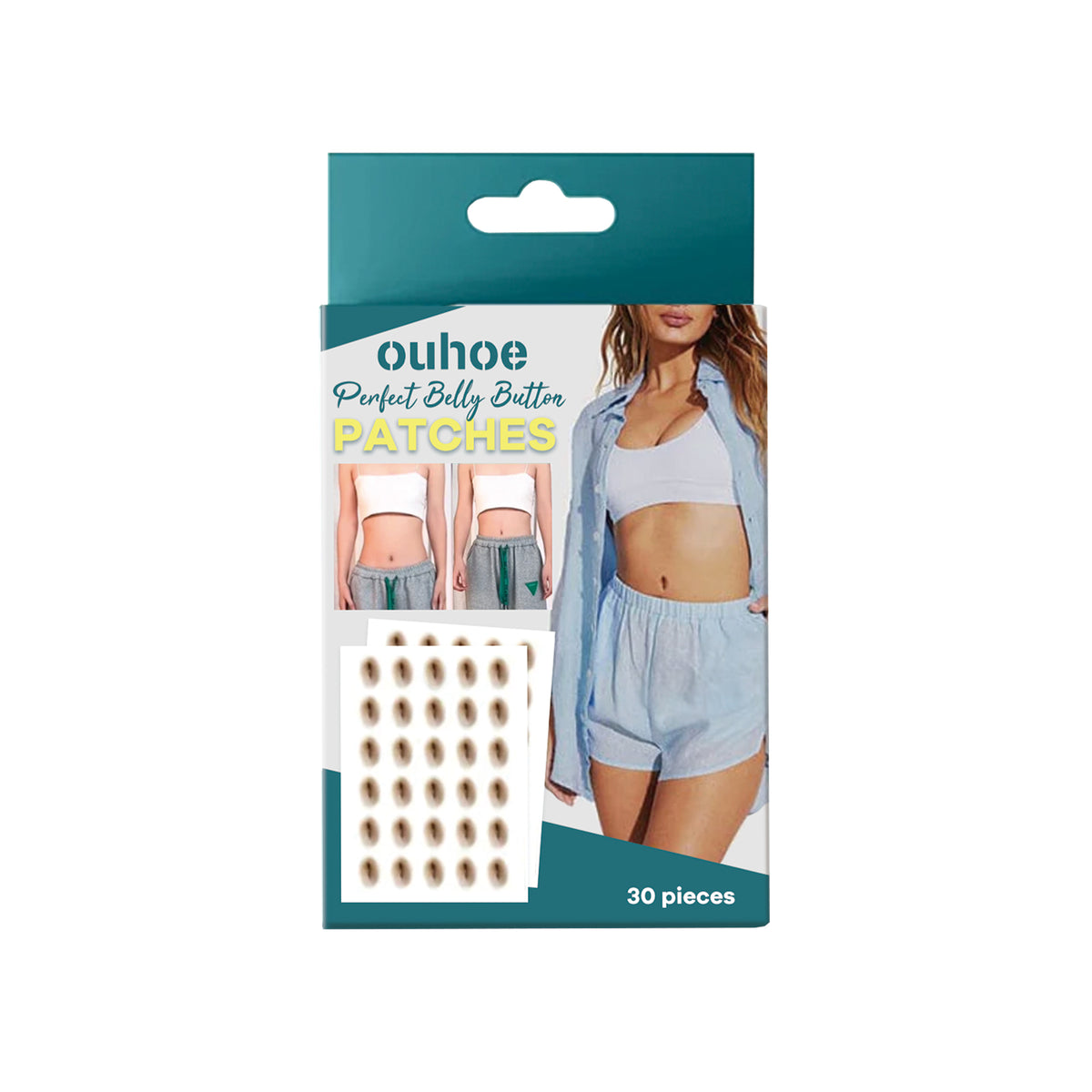 Shaped-up Belly Button Sticker