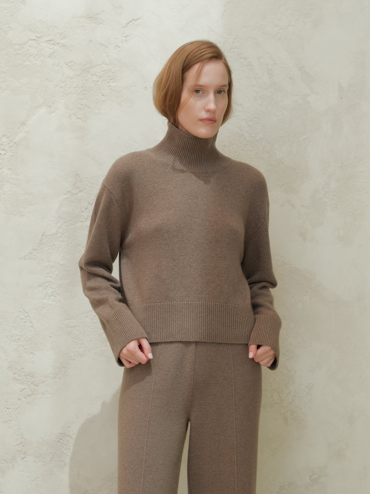 Cashmere High Neck Sweater