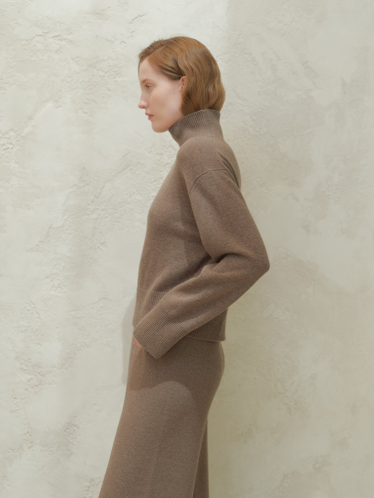 Cashmere High Neck Sweater