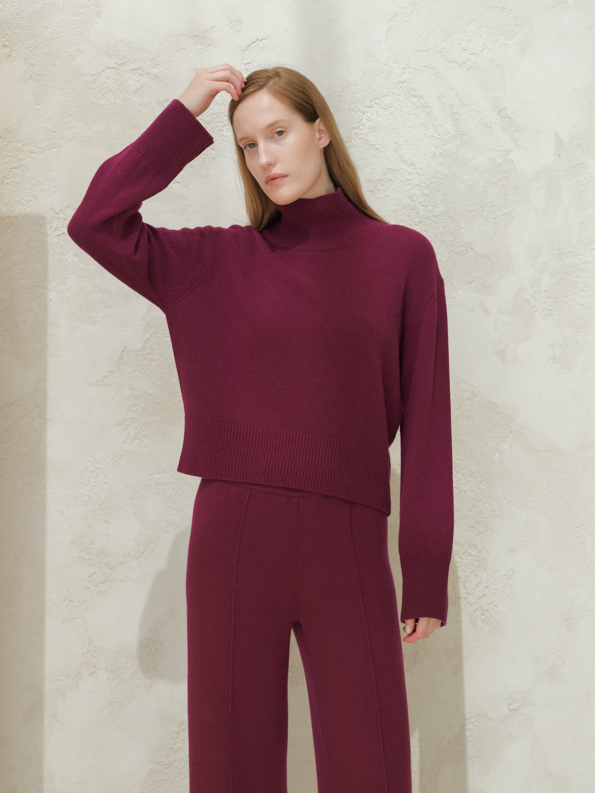Cashmere High Neck Sweater