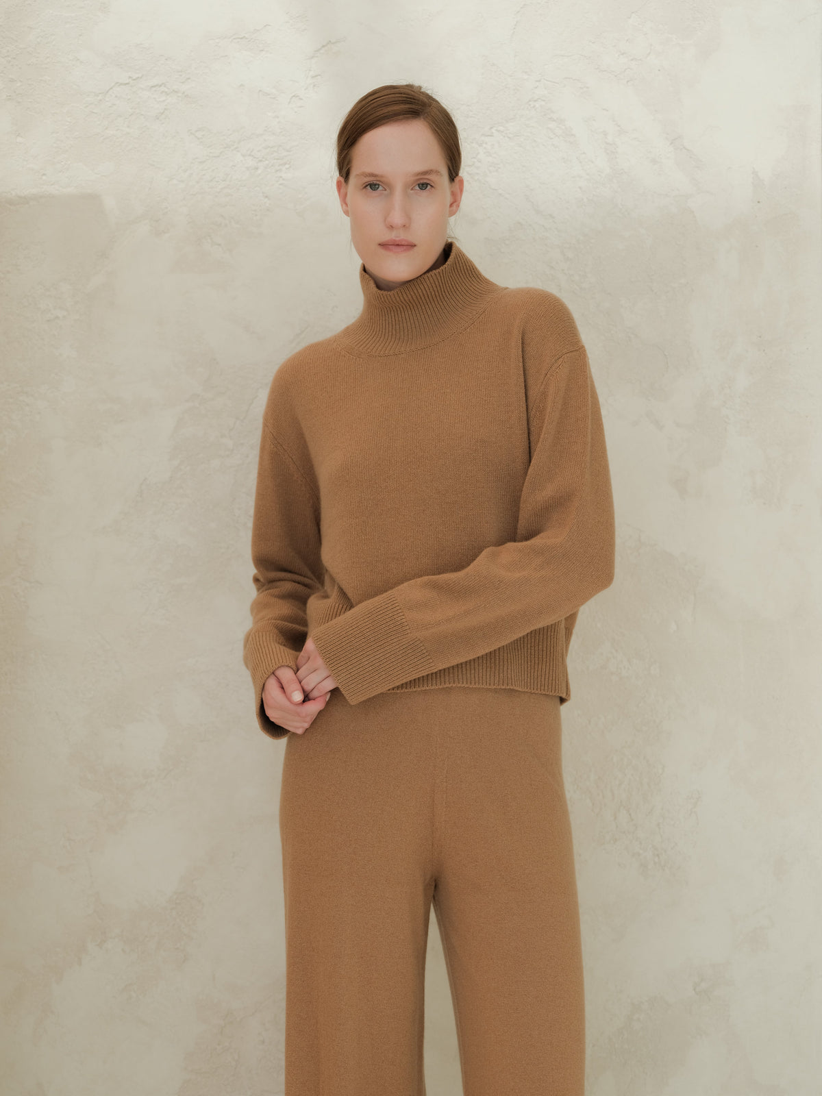 Cashmere High Neck Sweater