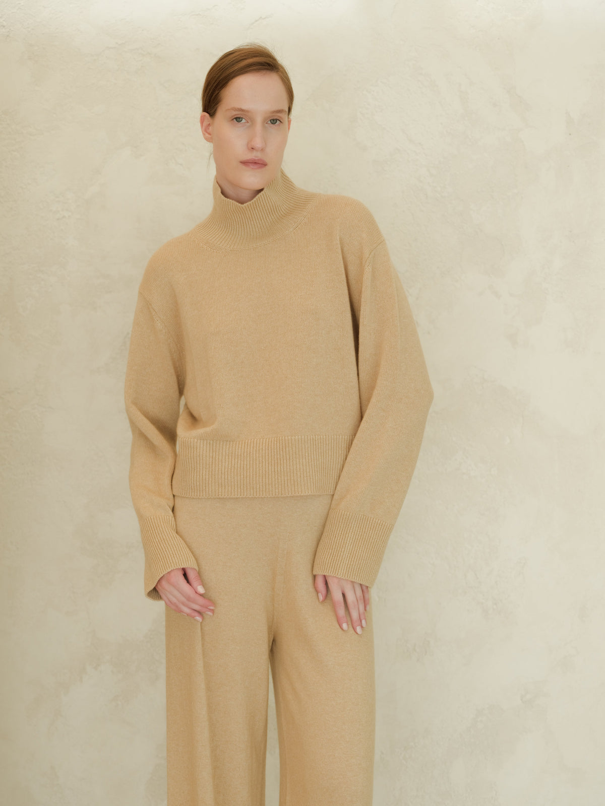 Cashmere High Neck Sweater