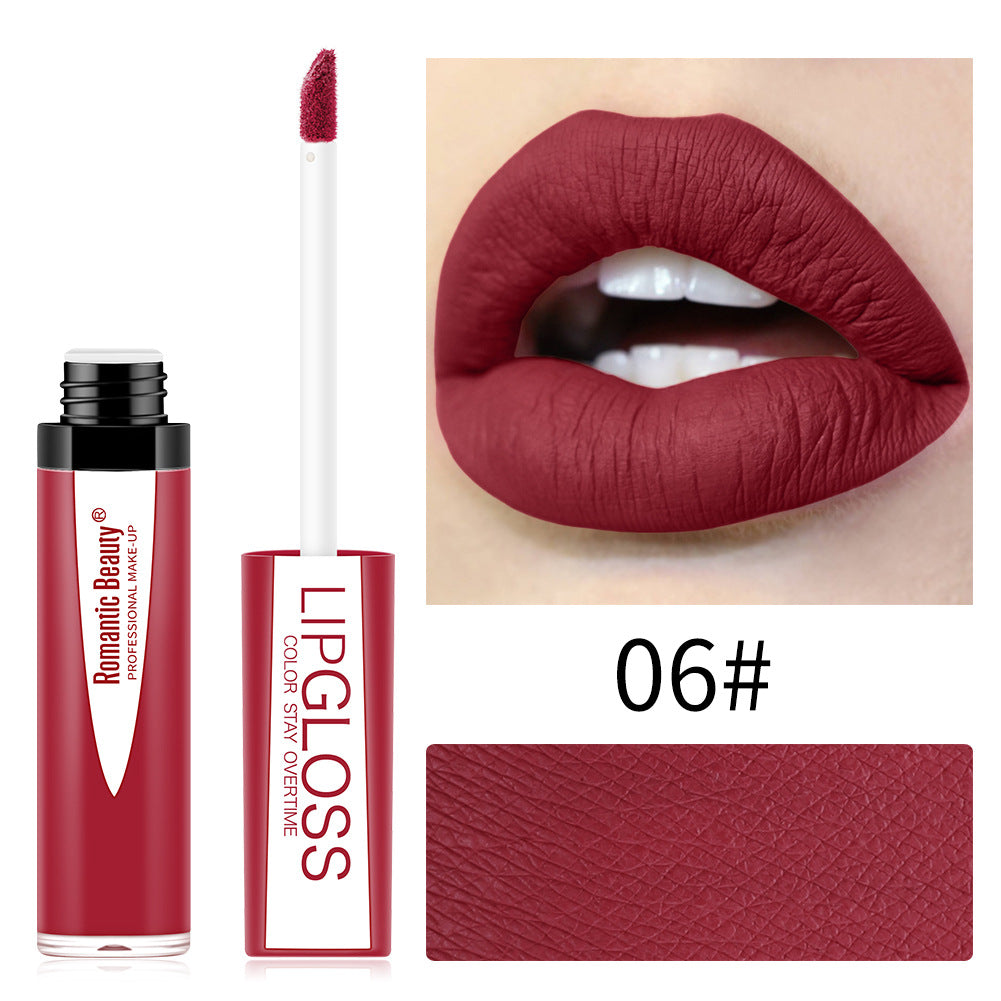 Waterproof Lip Glaze Portable Matte Texture Lip Gloss
