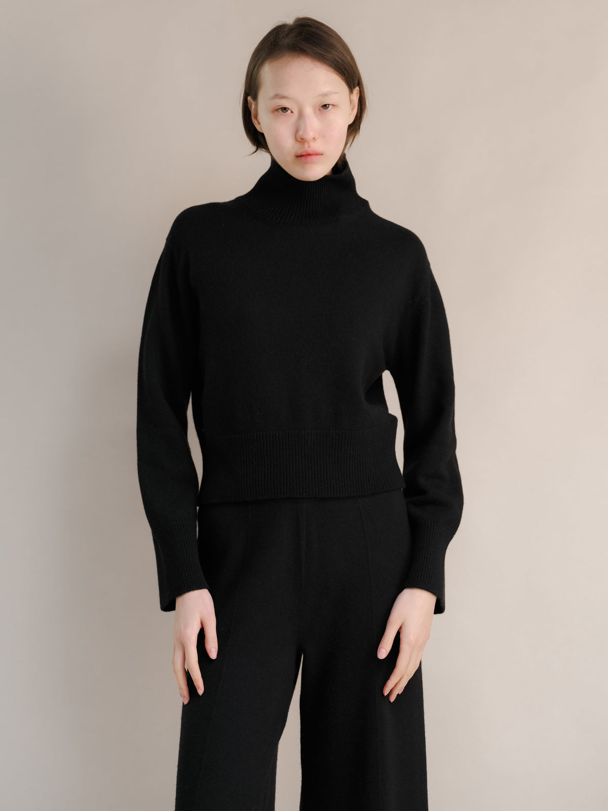 Cashmere High Neck Sweater