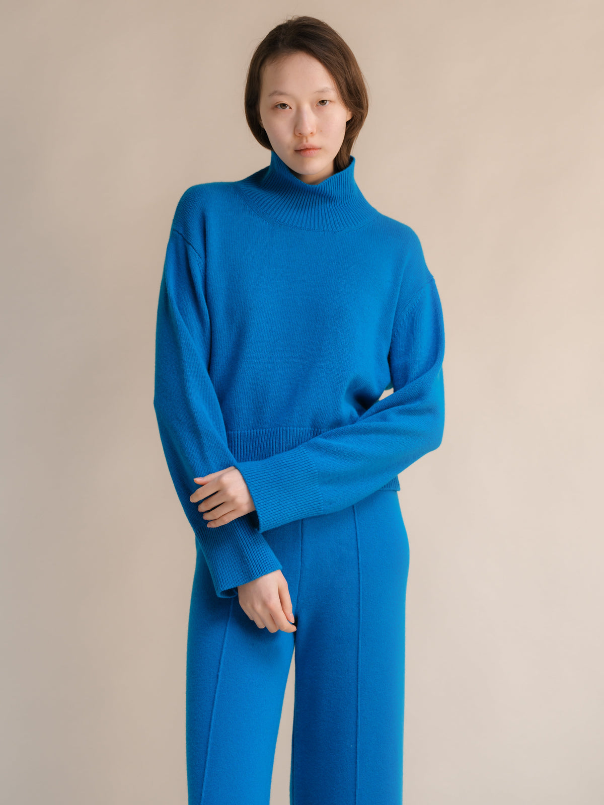 Cashmere High Neck Sweater