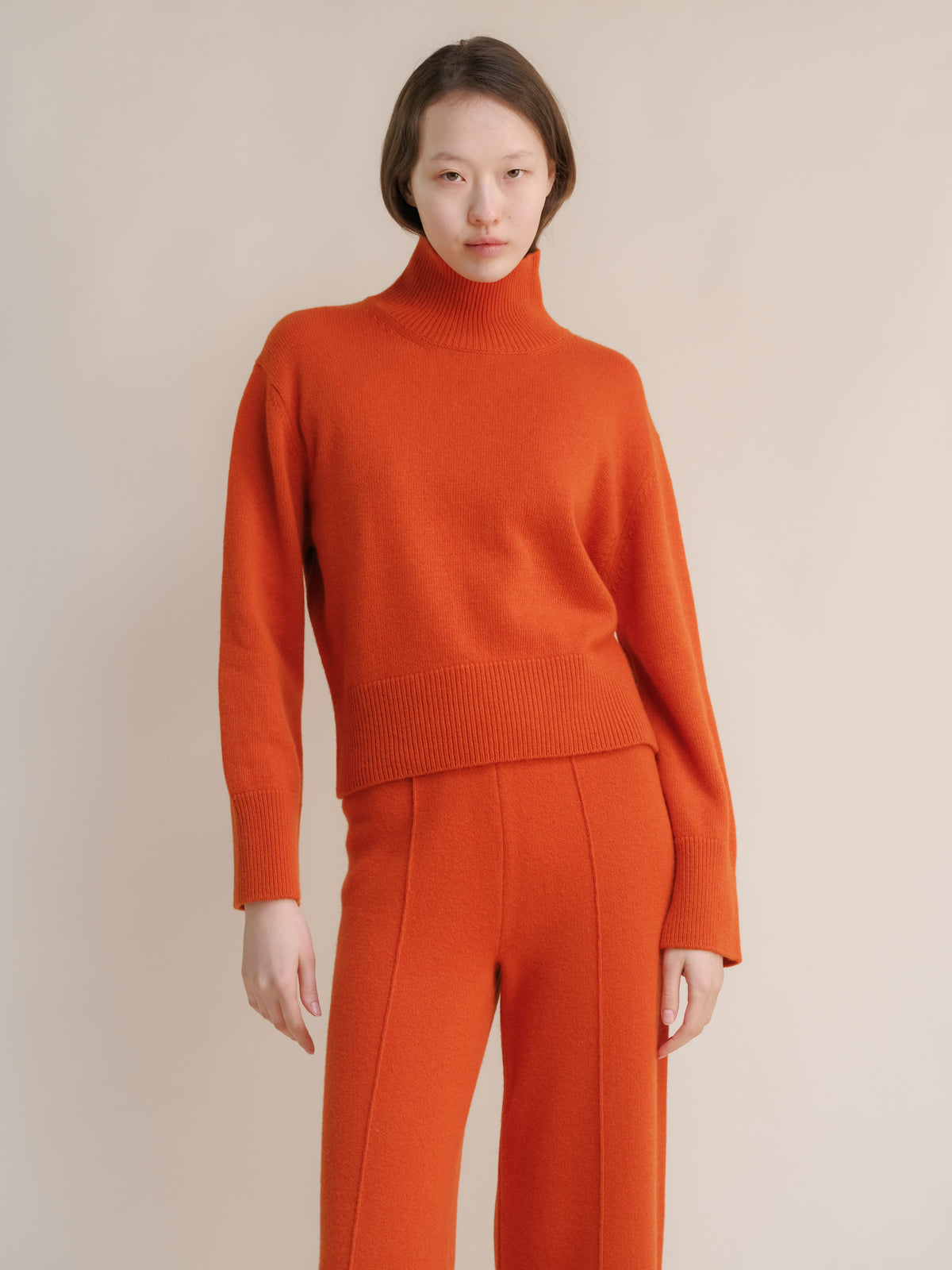 Cashmere High Neck Sweater