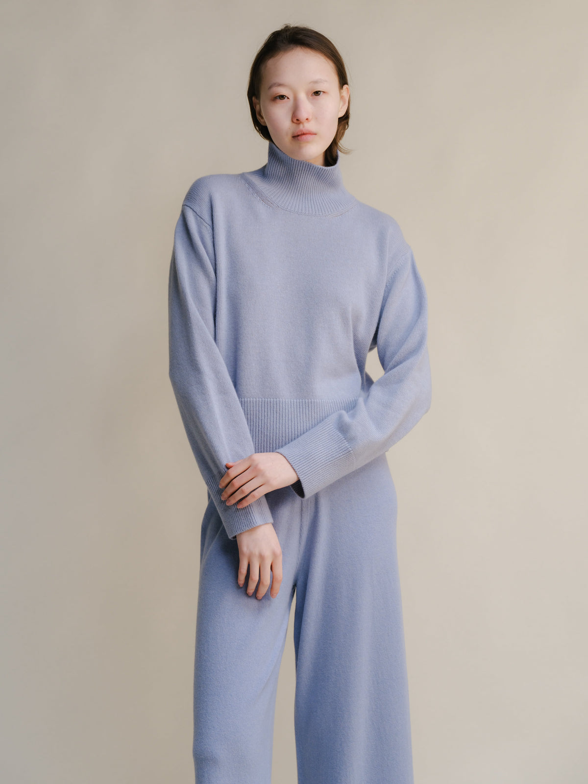 Cashmere High Neck Sweater