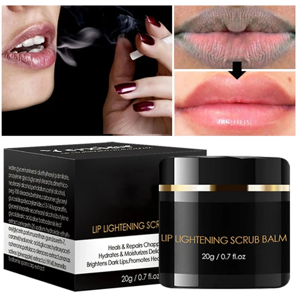 Dark Lip Scrub & Moisturizer