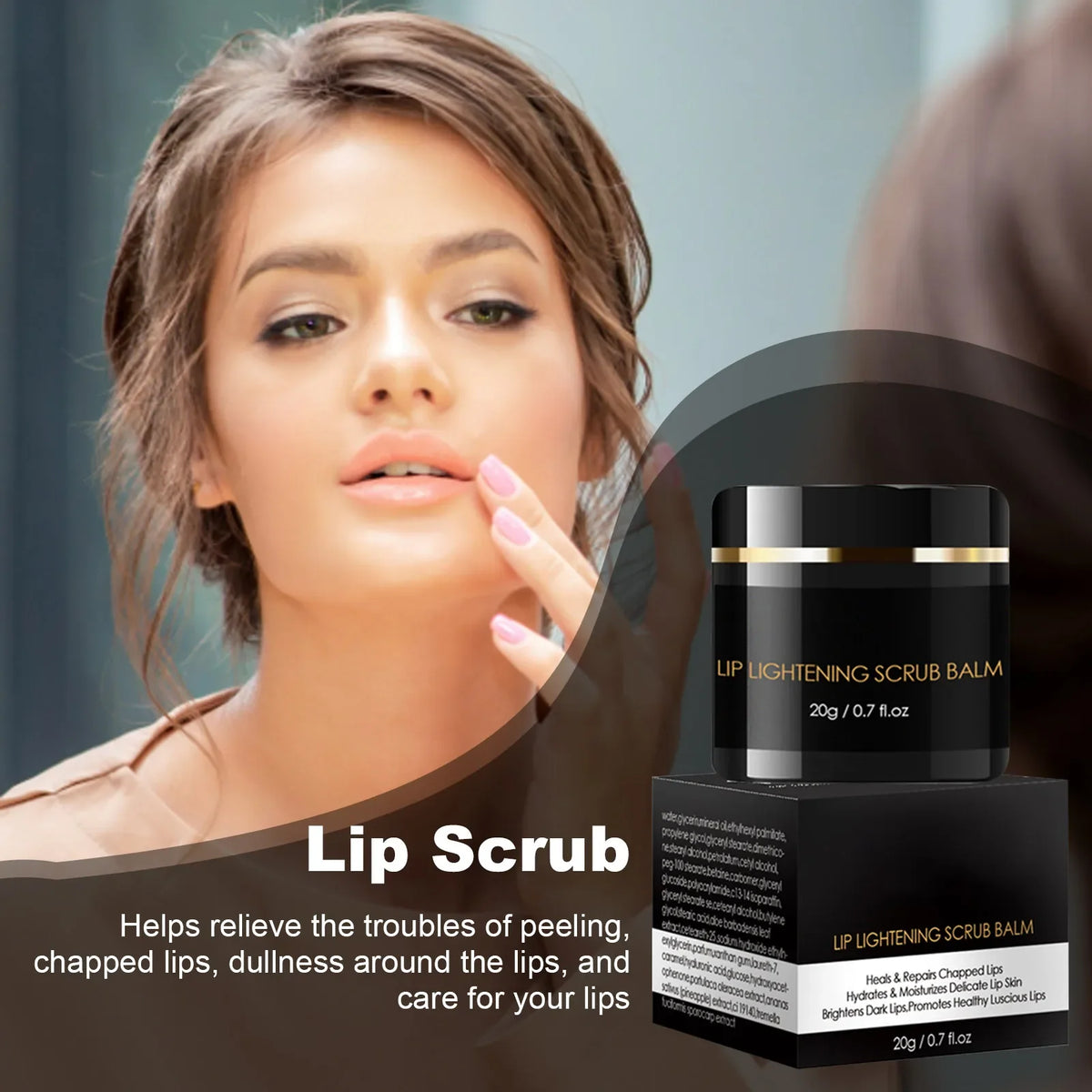 Dark Lip Scrub & Moisturizer