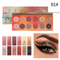 12 Color Dazzle Eye Shadow Plate Pearlescent Matte Finish Eye Shadow Makeup