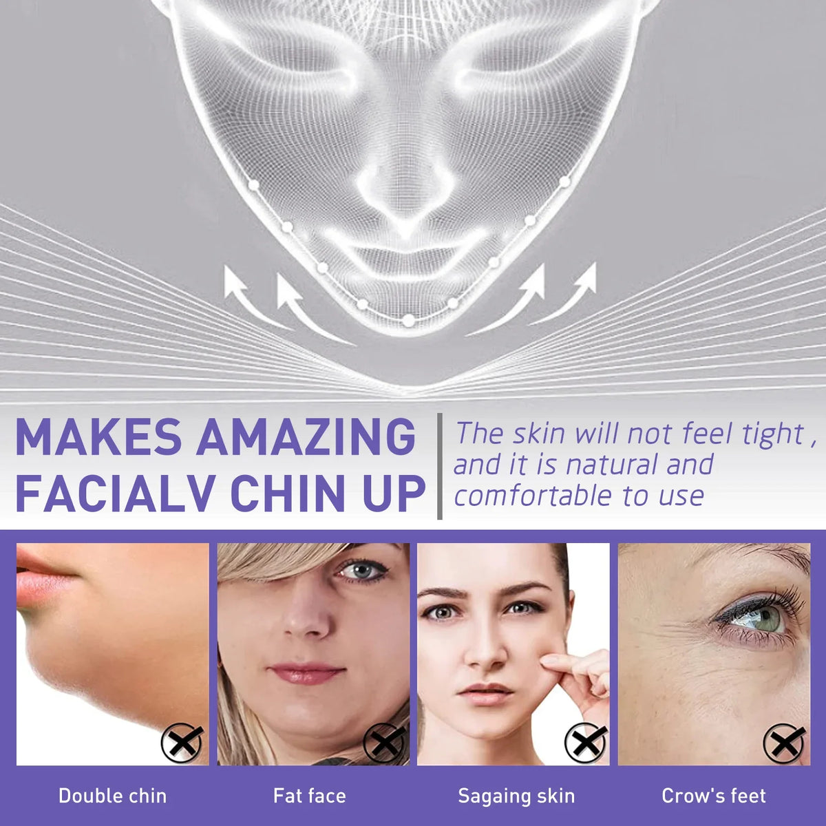 V-Shaped Face Lifting Patches