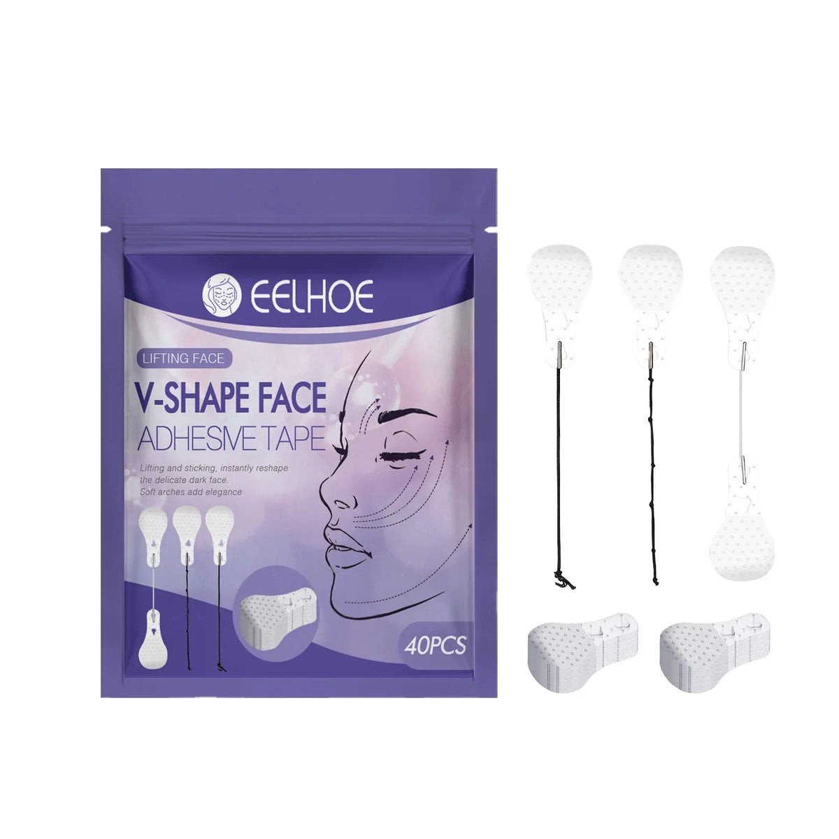 V-Shaped Face Lifting Patches
