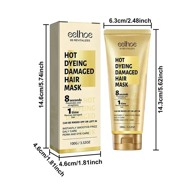 Keratin Hair Mask for Fast Frizz Repair and Nourishment