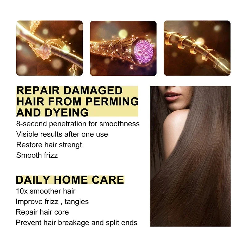Keratin Hair Mask for Fast Frizz Repair and Nourishment