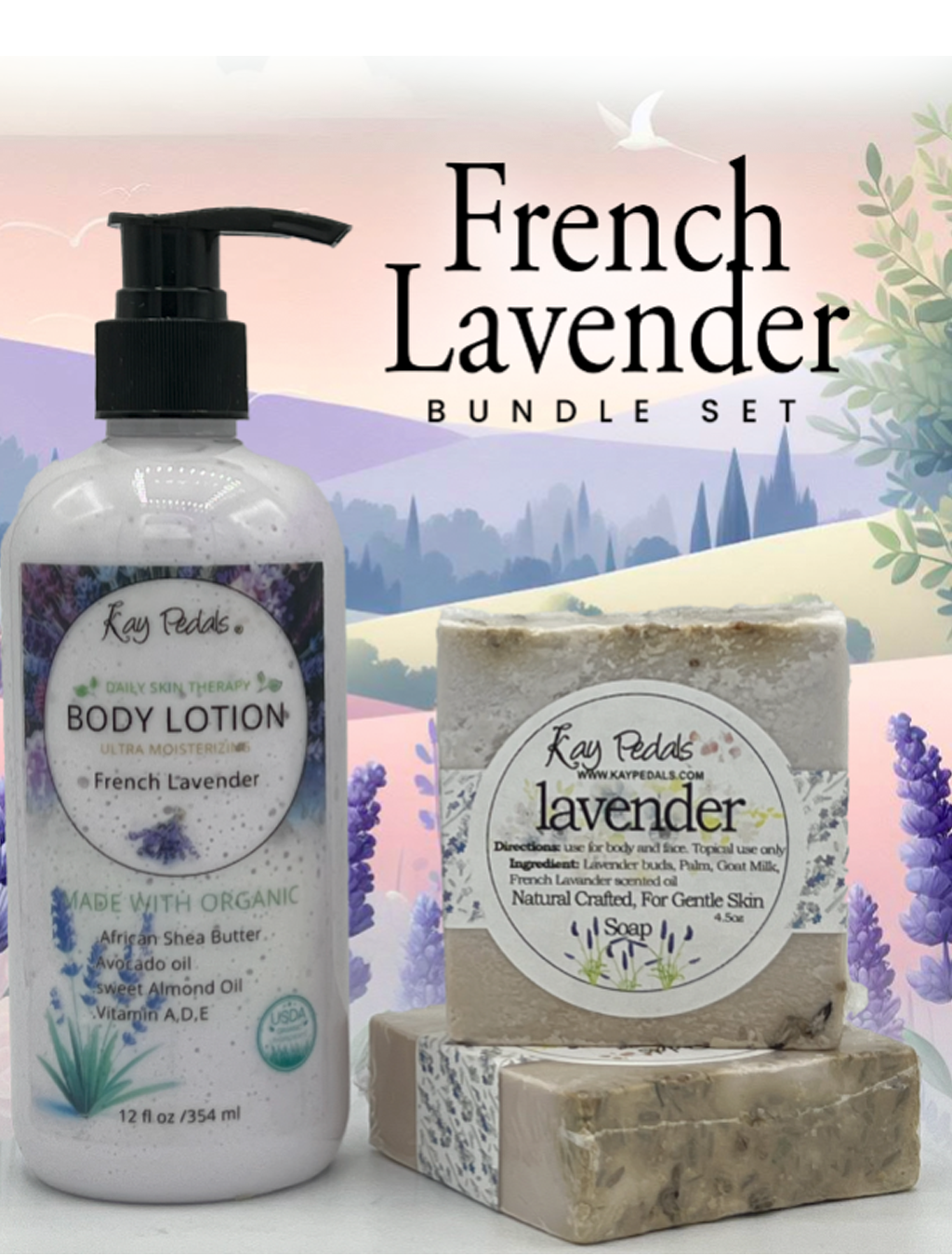 Lavender Skin Care Gift Set